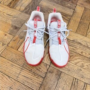 Orange  and White Nike  Shoes